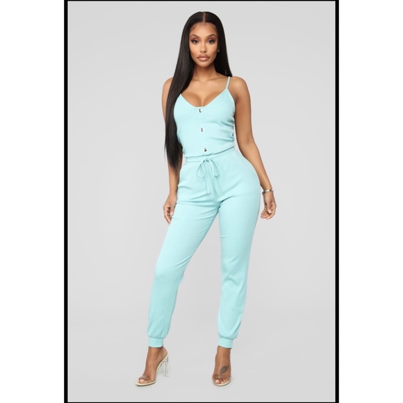 Fashion Nova Pants - FASHION NOVA I'm Into Convenience Jogger Jumpsuit